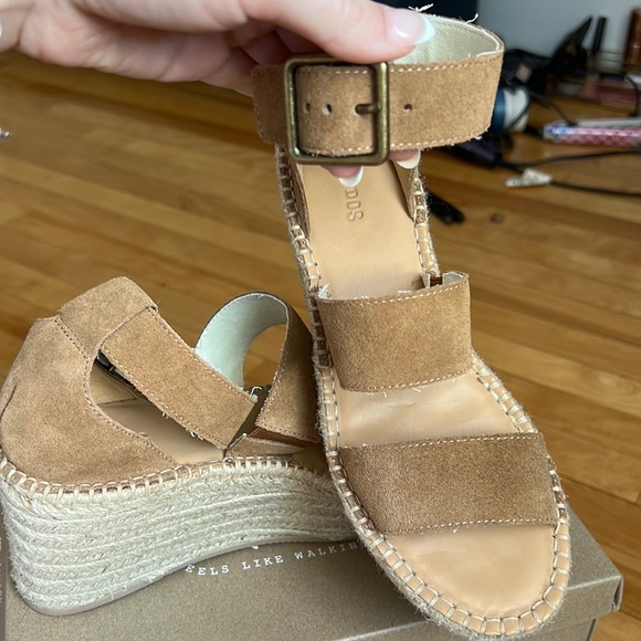 Palma Suede Espadrille Platform Sandals | Size 8 | New! - Picture 4 of 8